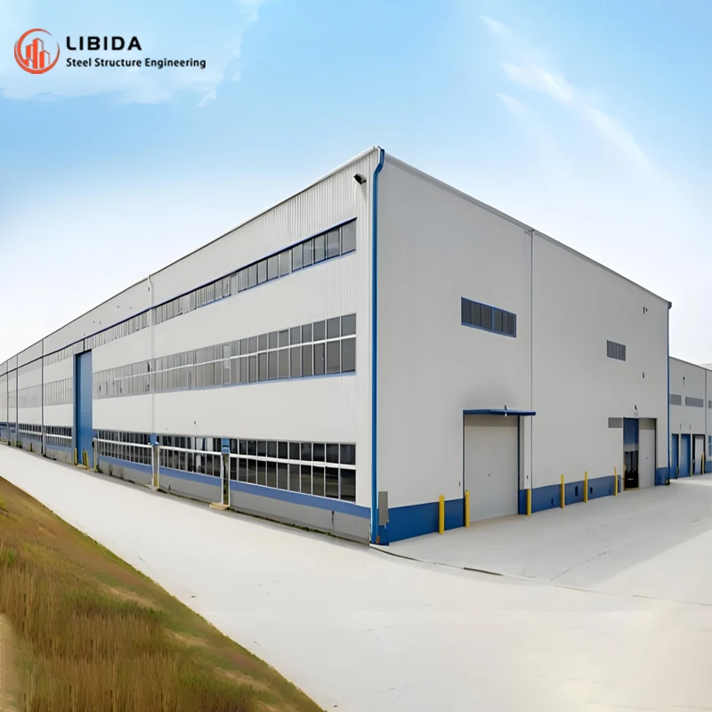 Modernized Light Structure Construction Prefab Steel Factory Building ...