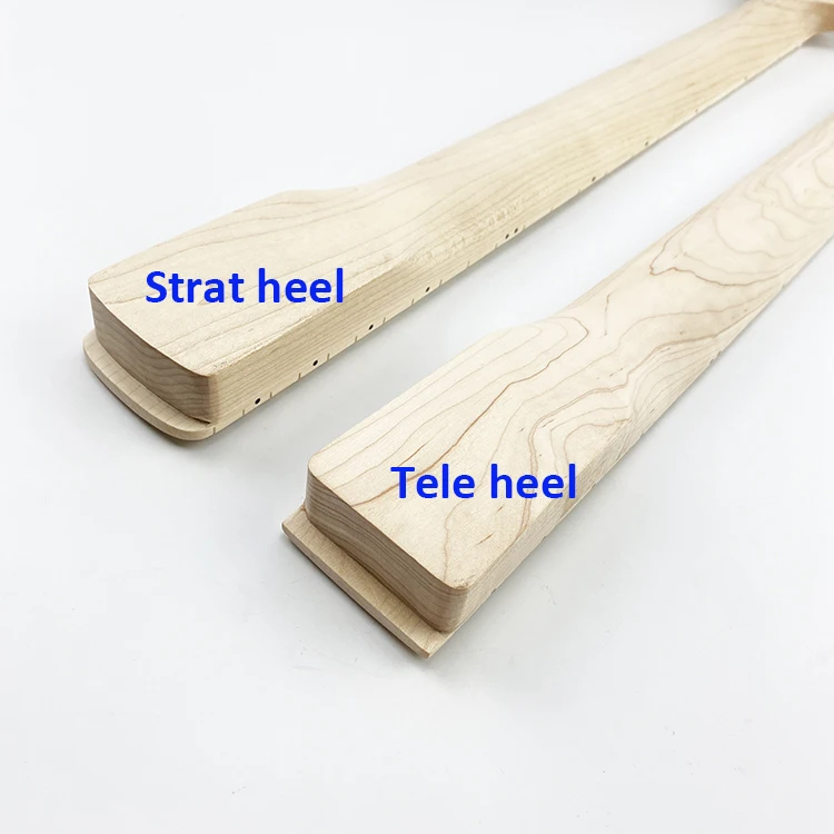 Custom 22 Frets Unfinished Canadian Maple Neck Nature DIY Blank  ST TL Electric Guitar Neck with Paddle Headstock