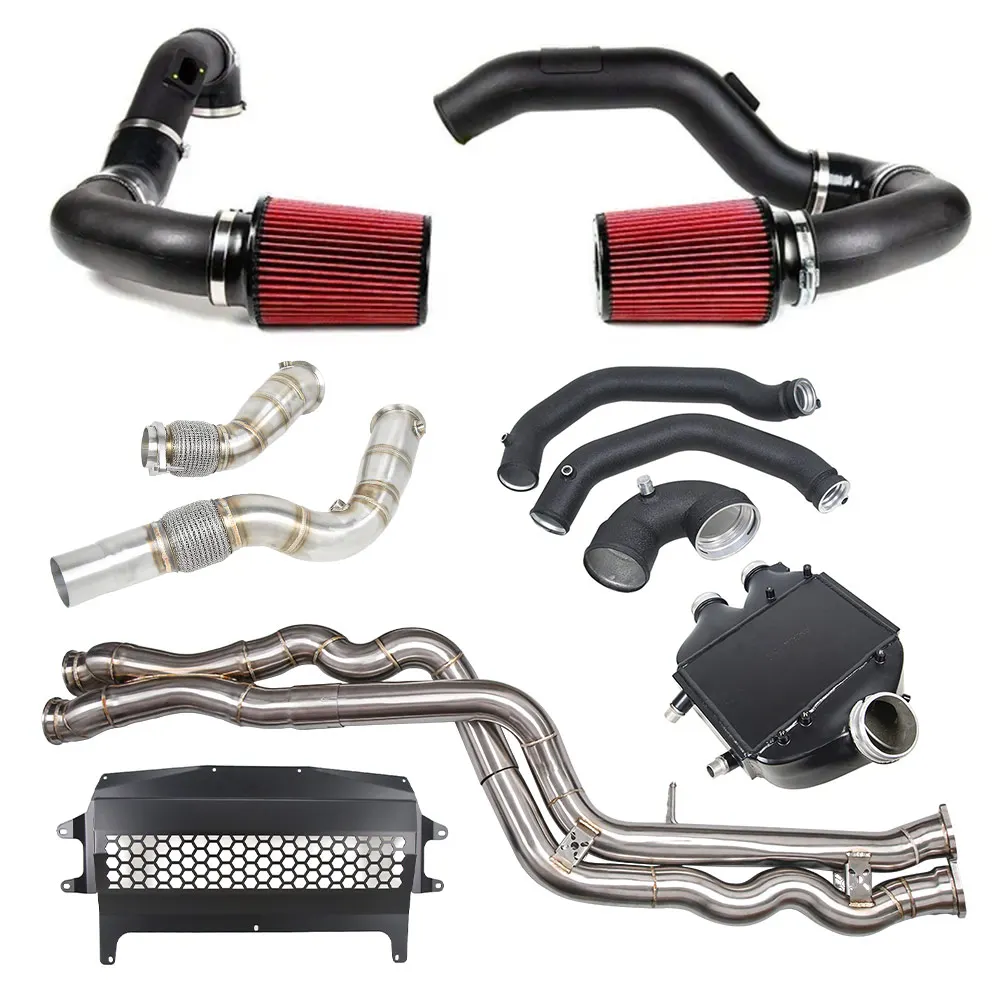 Low Prices For BMW F80 M3 F82 M4 F87 M2 S55 Downpipe Miidpipe Oil Cooler Skid Plate Intercooler Air