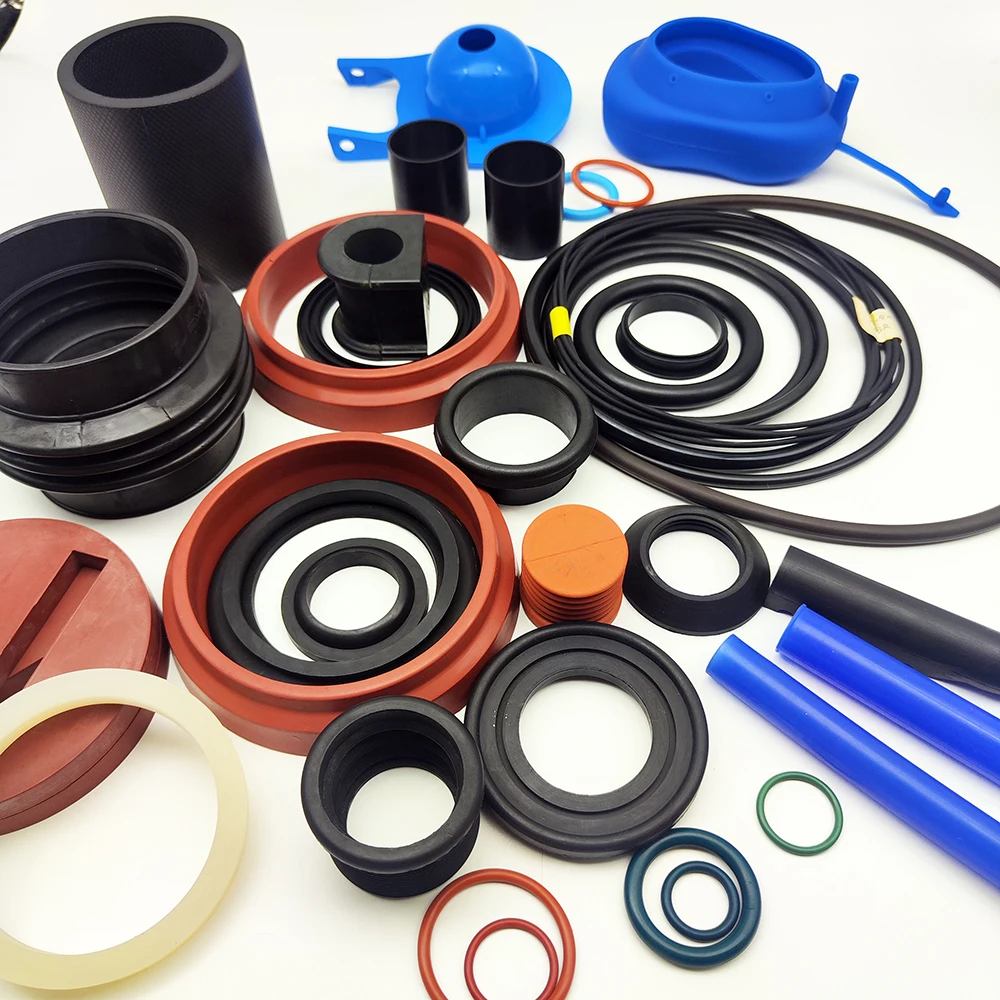 Custom Molded Heat Resistant Flat Rubber Gasket Seals Round Rubber Gasket Vibration Silicone Rubber Seal O Ring Spacer Washer