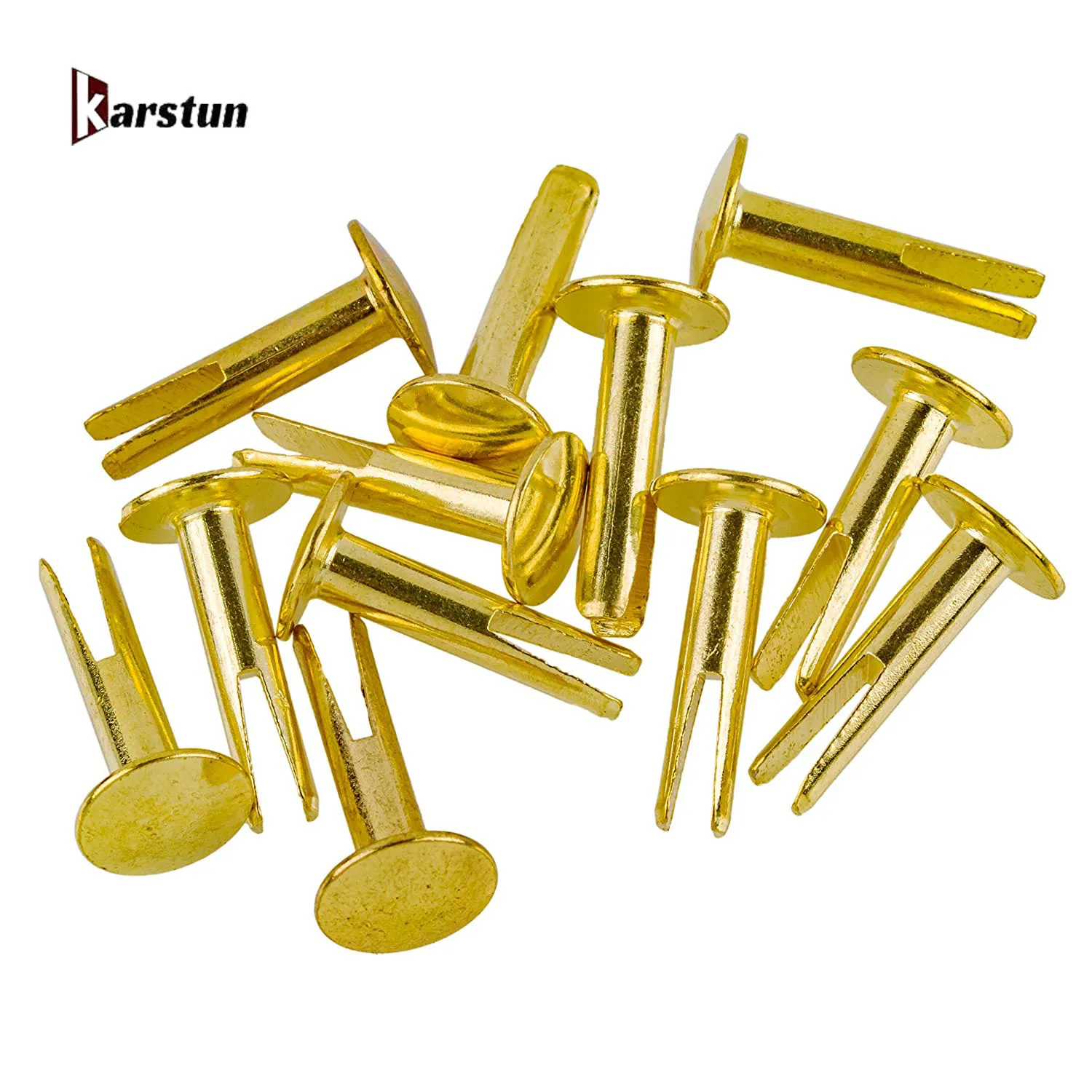 Hillman 1/8 X 5/8 Inch Steel Split Rivets — 60-Pack For Leather, Wood & Light Metal