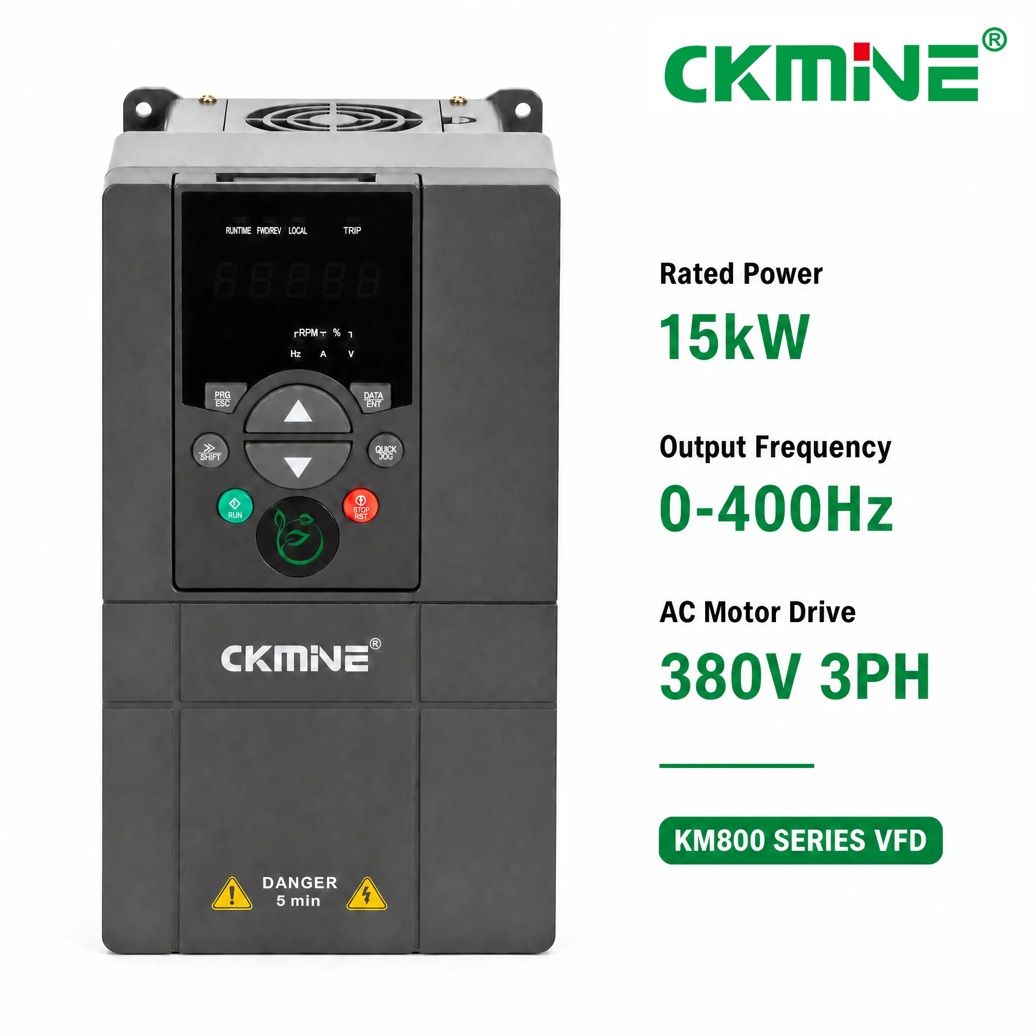 CKMINE-Großlieferung: 15-kW-VFD-Wechselrichter, 380 V, dreiphasig, Frequenzumrichter zur Drehzahlregelung von Elektromotoren für Kunststoff-Spritzgießmaschinen und Holzbearbeitungsmaschinen