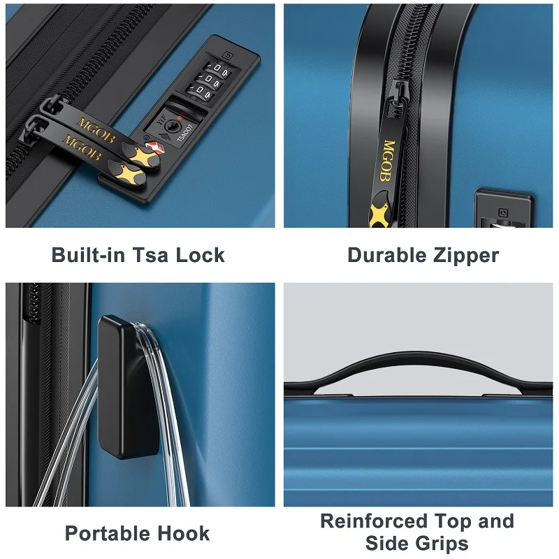 Mgob Cabin Luggage Trolley Airport Case Luggage Bags & Cases Big