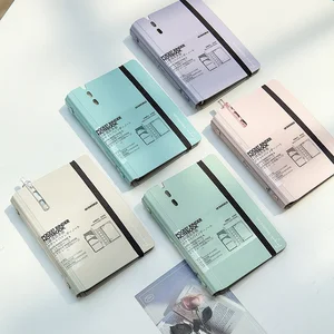 Stylish Portable A6 A7 Leather Cover Flap Pocket Student Notebook Loose-Leaf Small Size For School College Wholesale