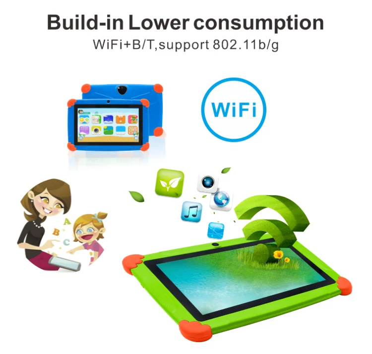 Wintouch Custom Logo Cheapest 7 Inch Wifi Kids Tablet PC Children Educational Android Gaming Kids Teblets