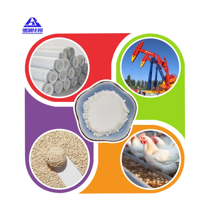 Huabang 100mesh -6000 Mesh مسحوق بنتونيت الصوديوم الأصفر والأبيض مسحوق الطين بنتونيت للاستخدام التجميلي وعلف الحيوانات