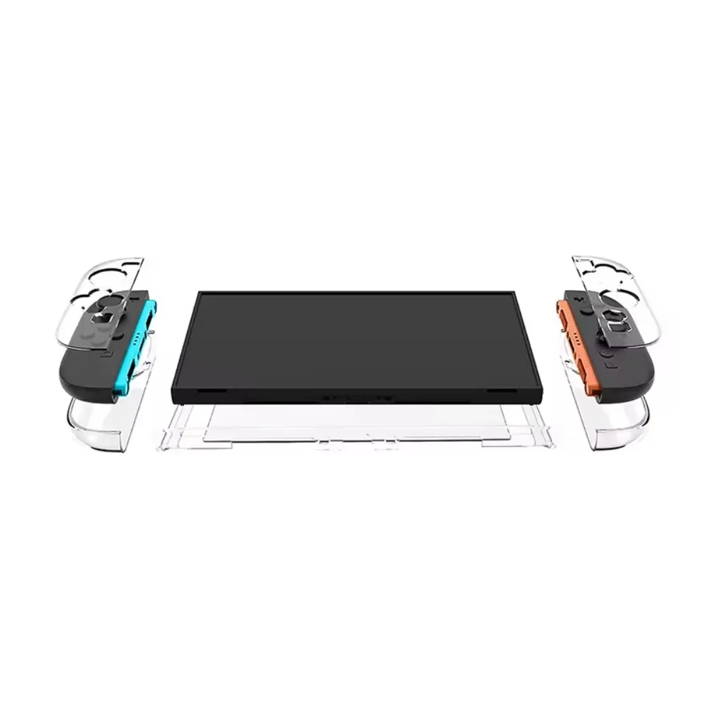 product crystal clear transparent dock able protective case for nintendo switch 2 model 2025 laudtec-2