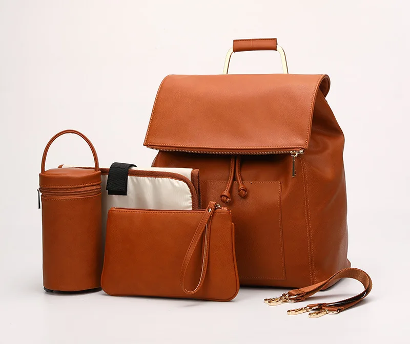 leather nappy backpacks