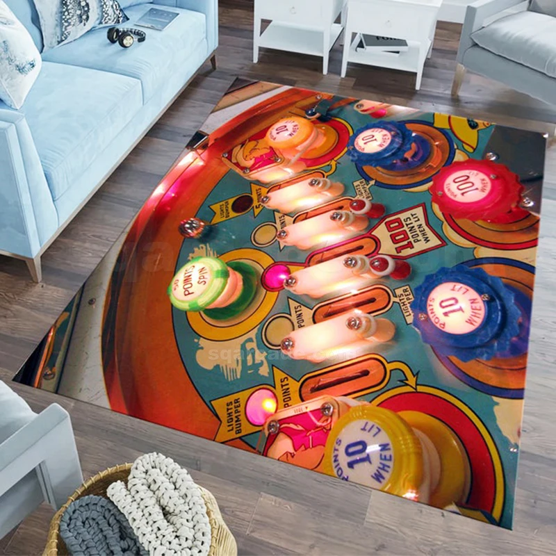 VAULTROOM GAMING DINER FLOOR RUG ラグ vaultroom ラグマット GAMING DINER FLOOR RUG ARCADE GAME RUG ー