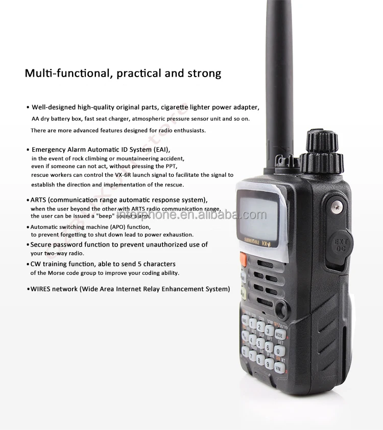 Wholesale YAESU VX-6R Radio - Dual-Band FM Transceiver