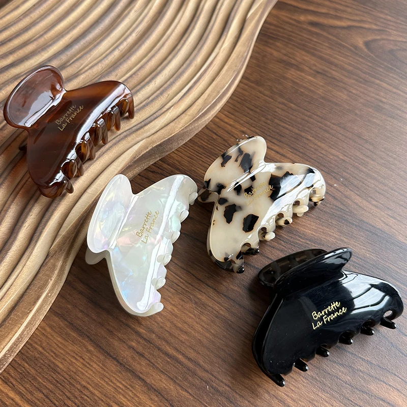 Французский Простой Высококачественный Средний зажим для акулы черепаха Ацетатный коготь волос женщин