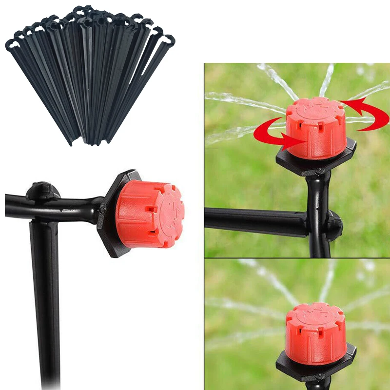 Kit Irrigazione A Goccia Automatico Da 25m Con Timer, Impianto Fai Da Te Per Giardino E Piante In Vaso