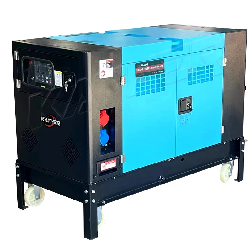 8kVA 10kVA 12kW 15kVA 20kVA 25kVA super leise Dieselgeneratoren Dreiphasen-Dieselgeneratorsatz für zu Hause leise mit ATS