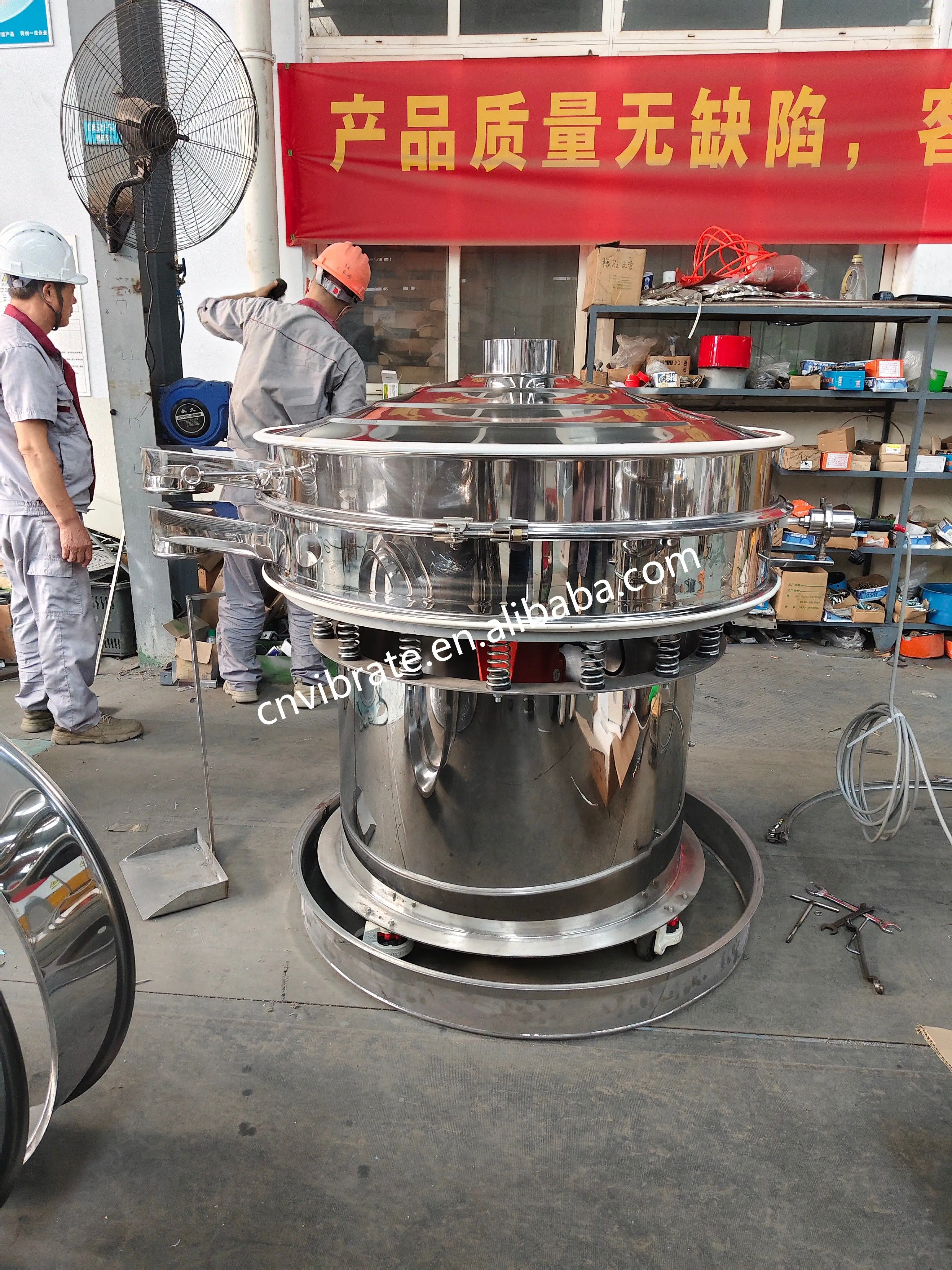 VBJX Industrial Electric Mining Clay Sand Grain Rice Wheat Flour Chilli Powder Aggregate Vibrating Sieve Sieving Machine