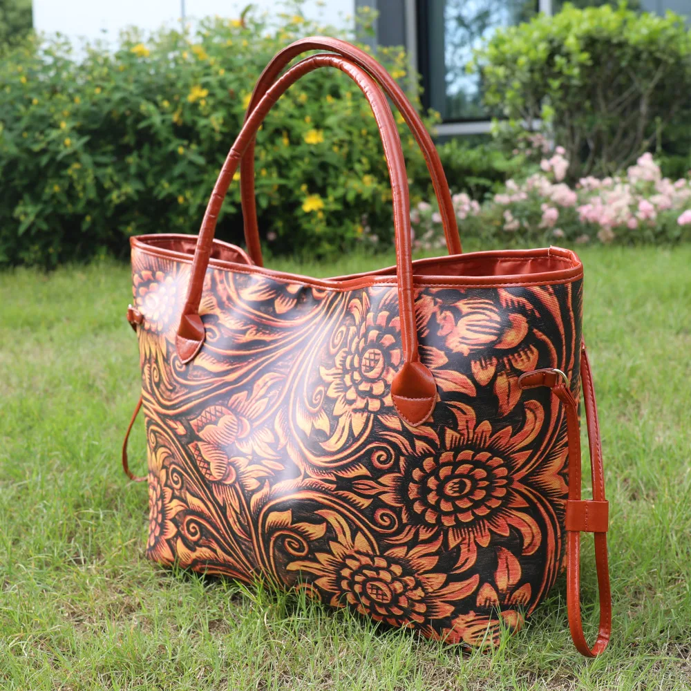 personalized leather tote bolsas
