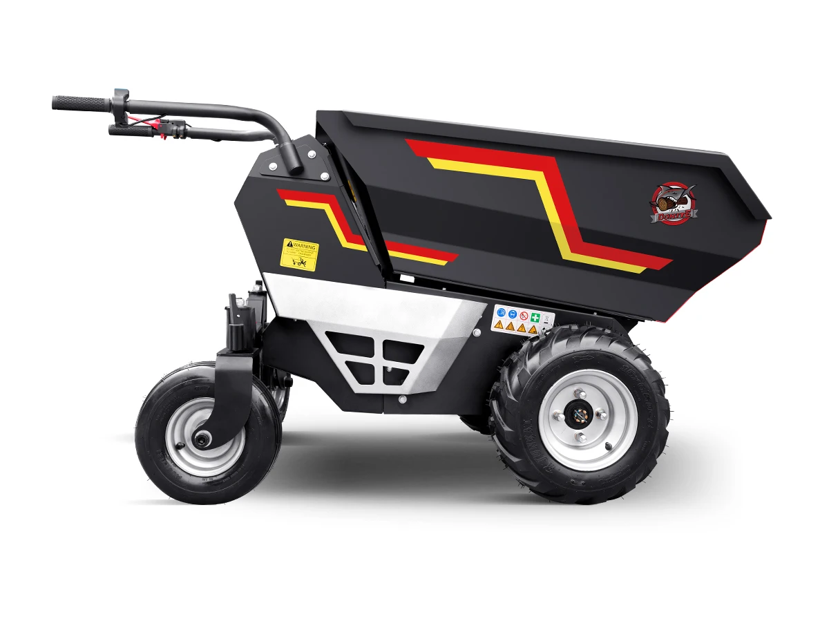 K-Maxpower Wheelbarrows with Powered Dump Electric Dump Trucks for Sustainable Construction