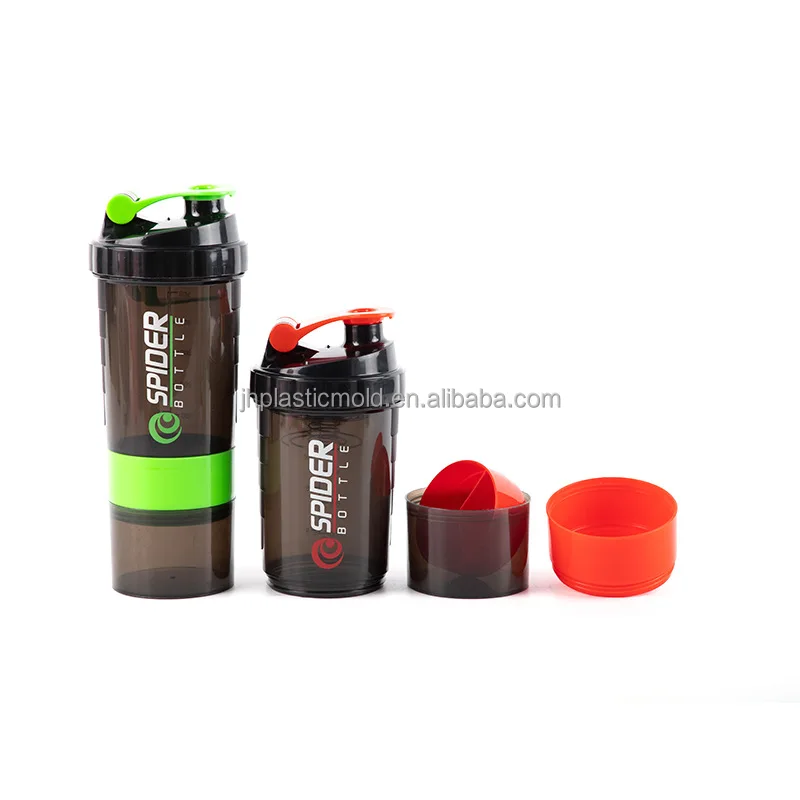 Tap & Top 100% Leakproof Sports Spider Shaker Bottle with Sleek