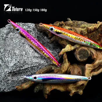 Night-Glow Speed-Sinking Artificial Hard Bait Metal Fish Lure 150g 180g Sea Fishing Boat Fishing Tuna – Metal Jig – view 4