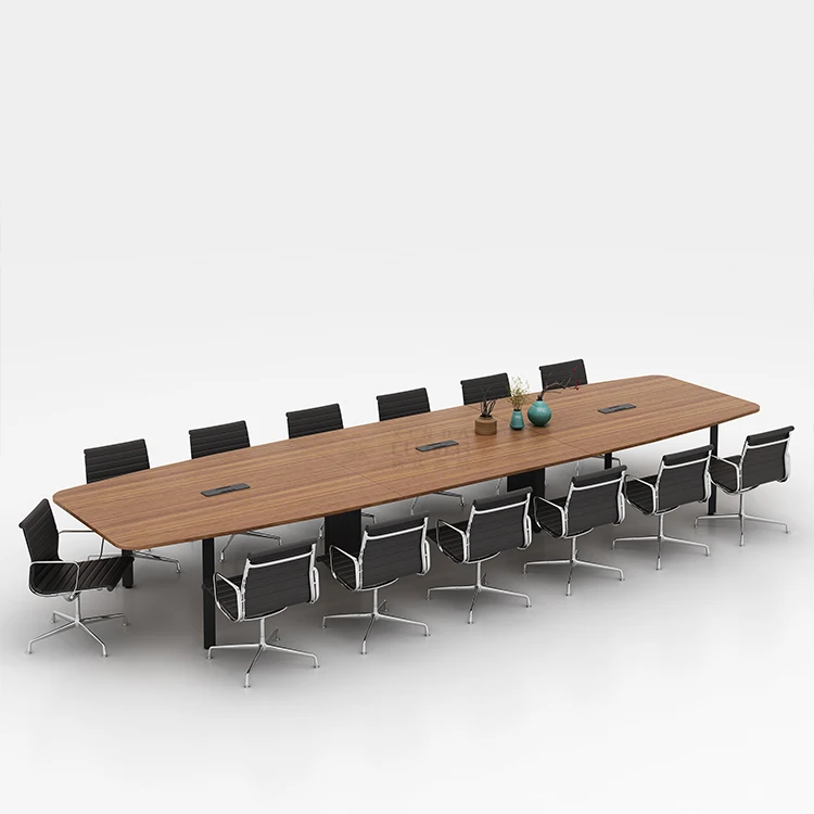 Rectangle Metal Legs Extendable Conference Table for Office School Hospital-Modern Design Commercial Use