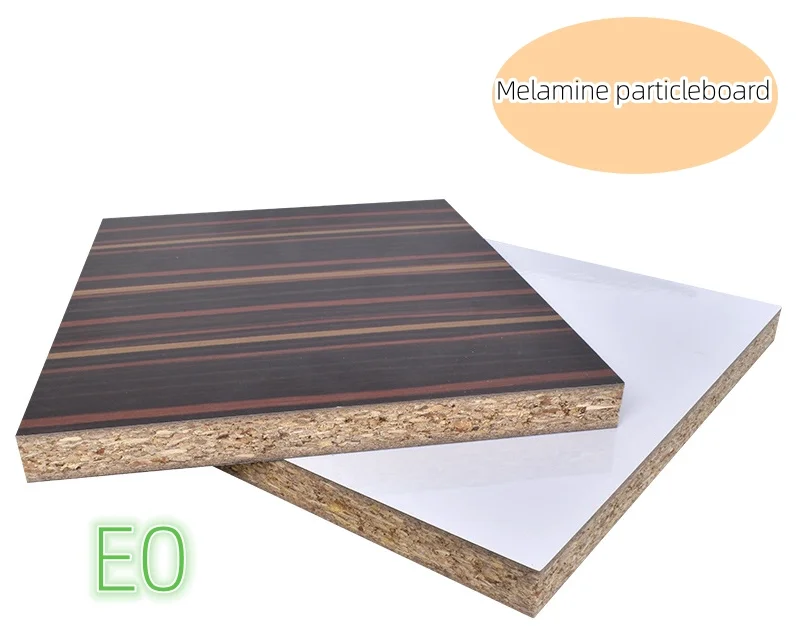 4x8 E1 Grade Waterproof Wood Grain Melamine Board Melamine Particle