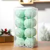 8cm 16pcs crackle ball (green)