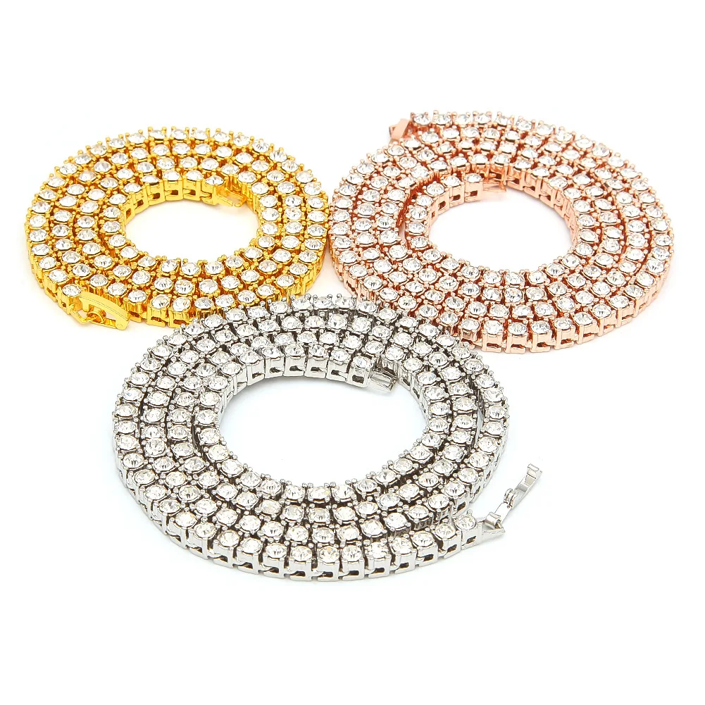 Hip Hop Necklace Male Golden Silver 