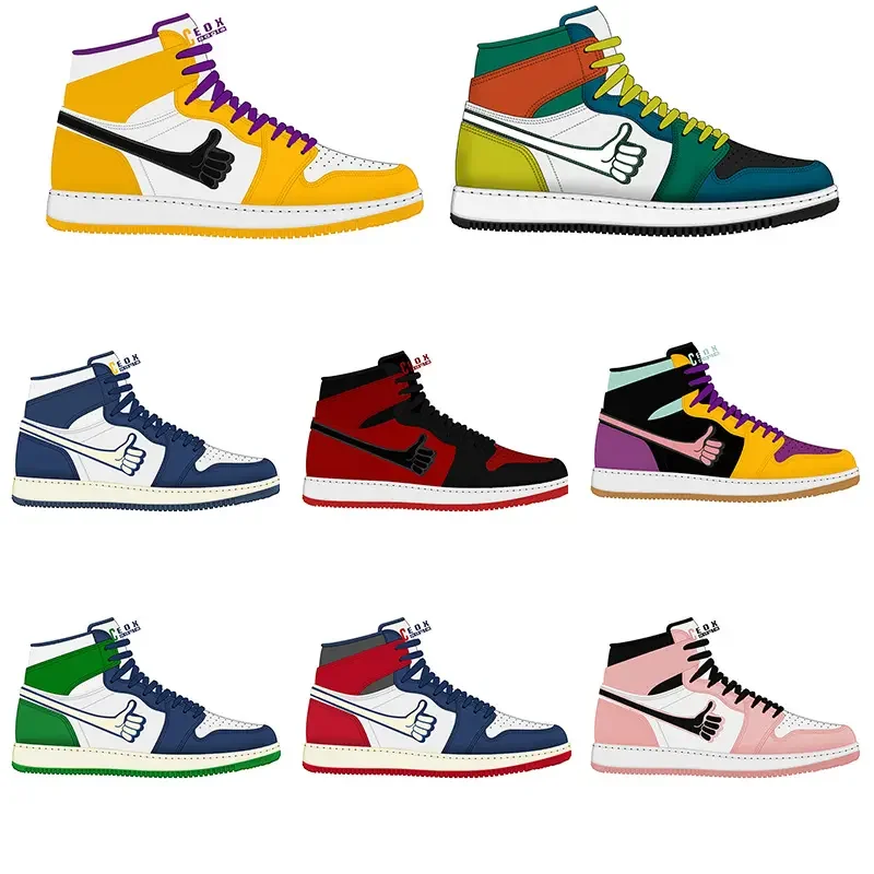 Hot Selling Brand Retro 1 High Unisex Basketball Shoes Walking Style ...