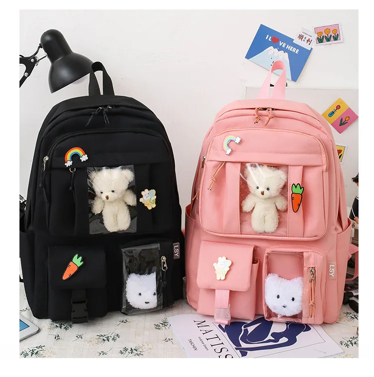 Korean Style Luo Fanni School Backpack —