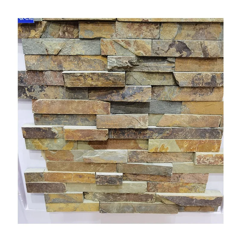 Quartzite Slate Cultural Stone Good Garden Tiles Graphic Design Modern Natural Outdoor Wall Tile Quartz Tiles 10-12 MM Paia St
