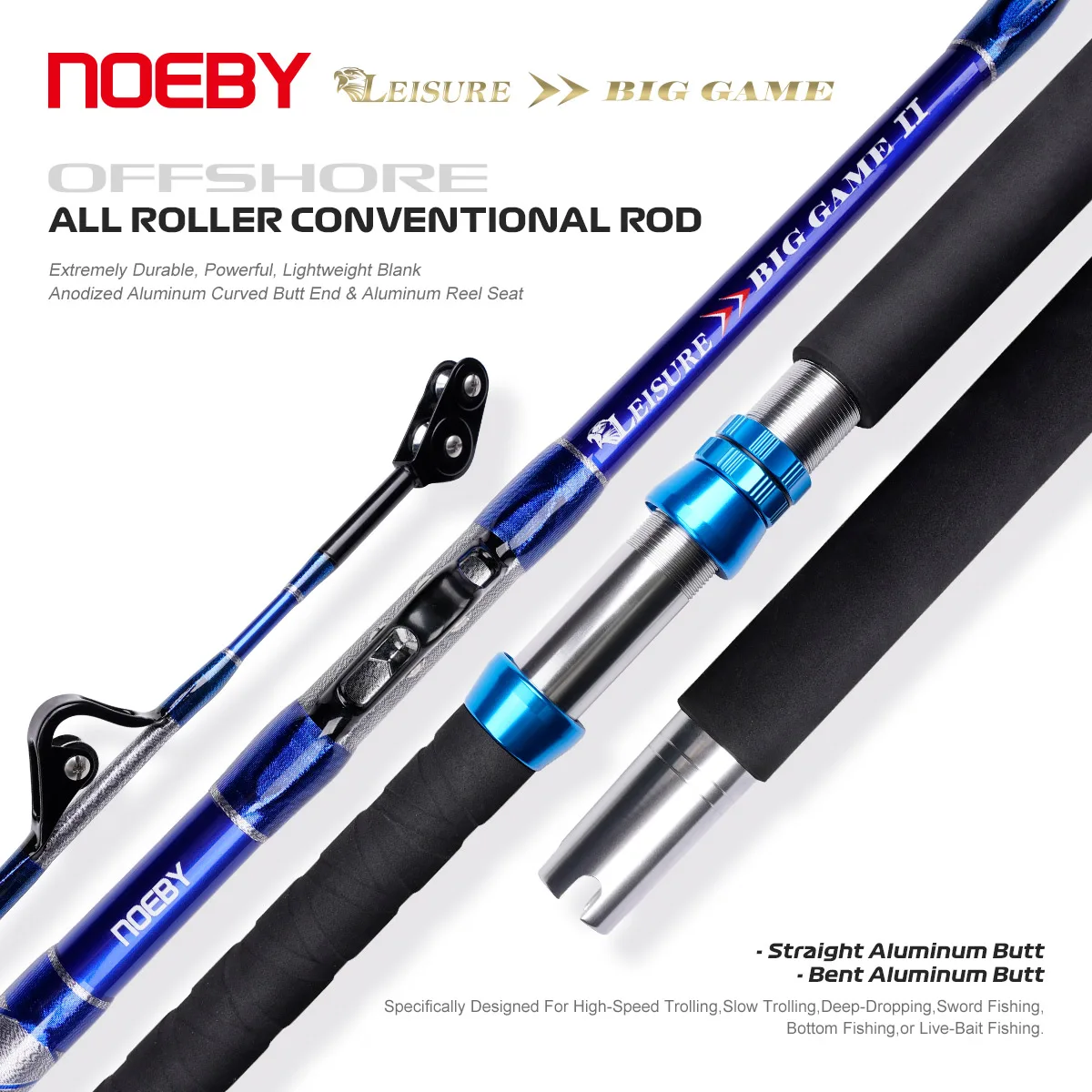 carbon fiber roller guilds fishing pole Wholesale Carbon Fiber Roller Guides Heavy Duty Deep Sea Tuna Fishing Pole  Trolling Rod Big Game Fishing