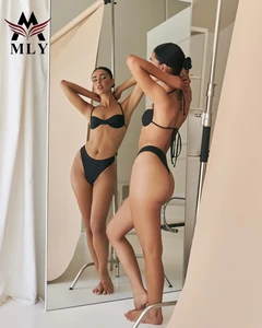 MLY OEM Women Swimsuits Micro Adjustable Bathing Suits Monki Sexy Bikini Swimwear & Beachwear