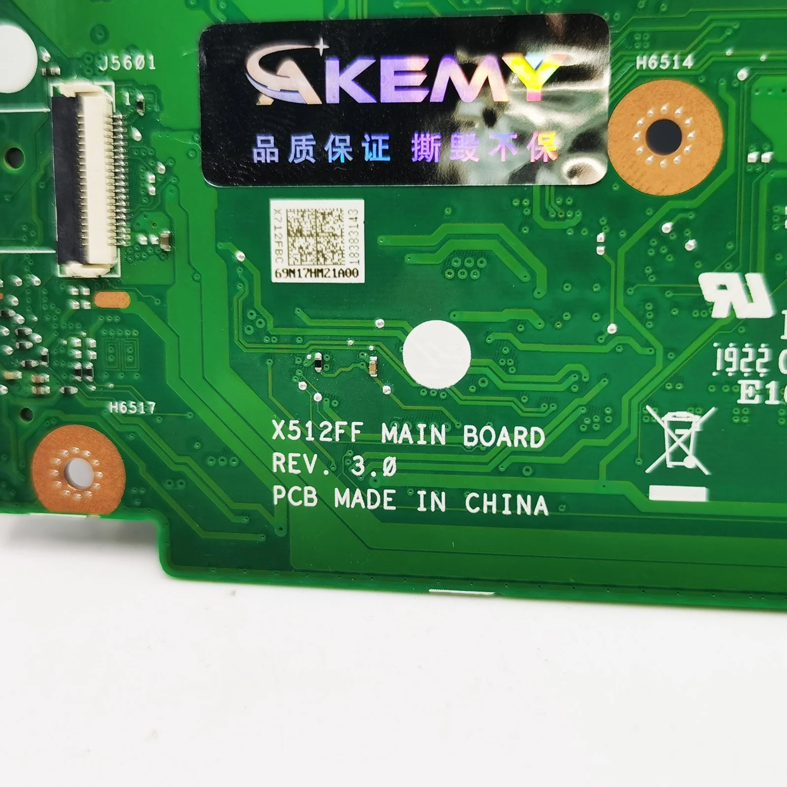 X512FF Mainboard for ASUS V5000F X512FB X512FJ X512FL X512FLC X712FF X712FL X712FLC X712FB X712FJ X512FJG Laptop Motherboard