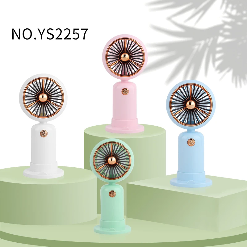 Portable Mini USB Rechargeable Personal Fan Handheld Small Desk Fan Base Eyelash Makeup Travel Car Application Cooling Feature