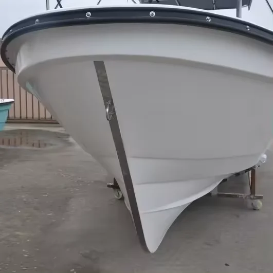 Liya CE 25ft Sport Yacht Deep V Double Hull Open Sea Fiberglass Fishing Boat with Outboard Engine