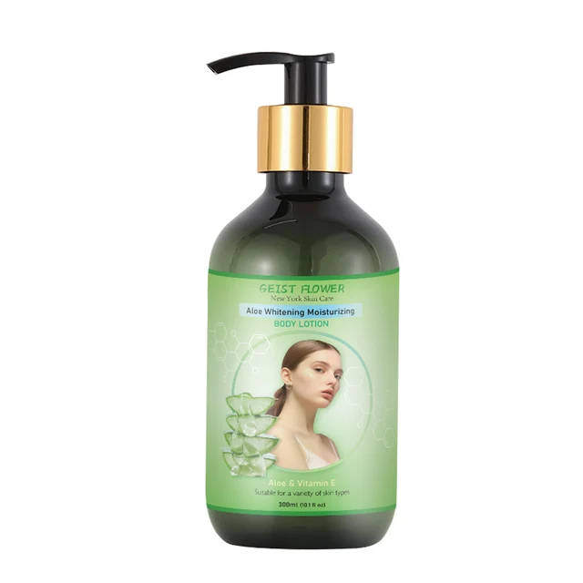 Professional Customized Aloe Whitening Moisturizing Body Lotion Silky Touch Body Lotion Suitable for a variety of skin type