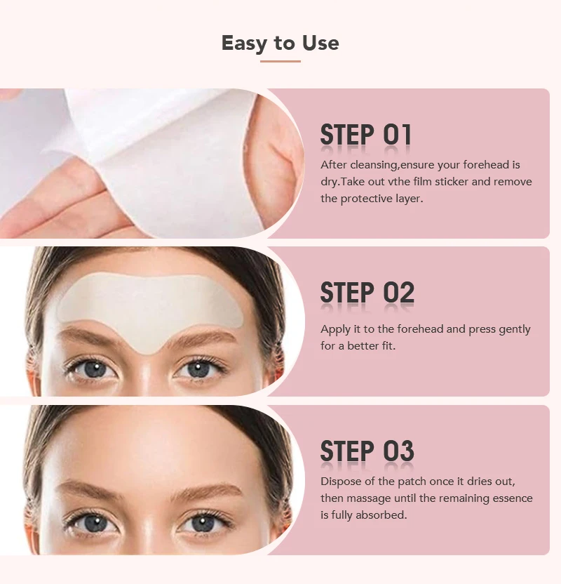 product beauty skin care disposable forehead patches collagen forehead face lifting tape for skin care-5