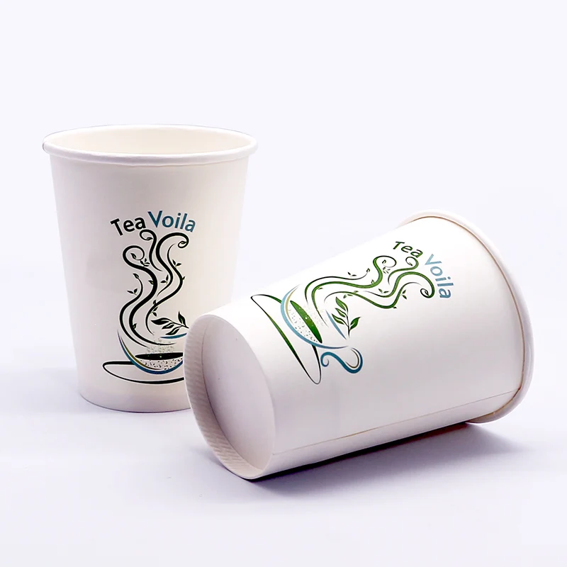 Disposable Paper Cups 8/10/12/16/20 oz single wall paper cup hot/cold beverage cups for drinking