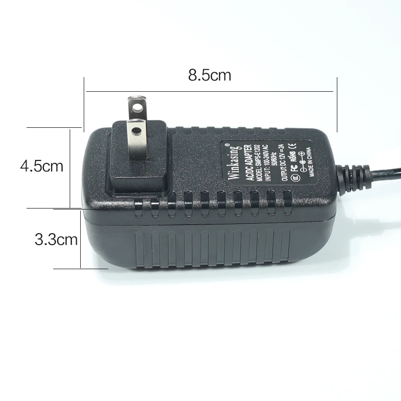 
 Блок питания cctv высокого качества с вилкой Стандарта США и ЕС, настенный адаптер питания на 12 В, 5,5x2,1 мм, адаптер питания на 12 В и 2 А  