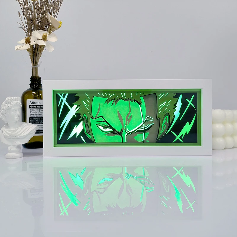 Wholesale LED Light Box Anime 3D Paper Carving Lamp RGB
