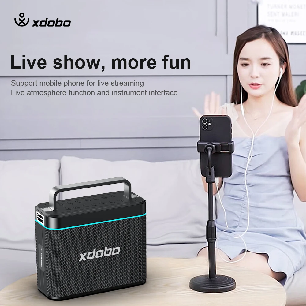 XDOBO 200W Outdoor Waterproof Speaker - Rich Bass, 20H Playtime