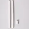 Tuyau PVC blanc + boucle (0,43 €/ensemble)