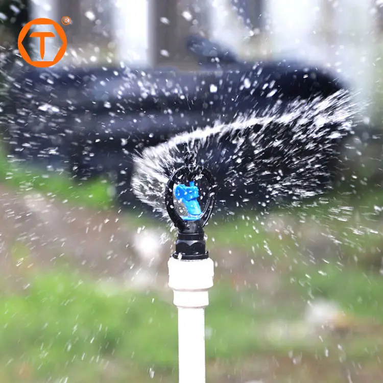 Plastic 360 Micro Rotating Sprinkler Head Automatical Rotary butterfly Water Sprinkler for Irrigation