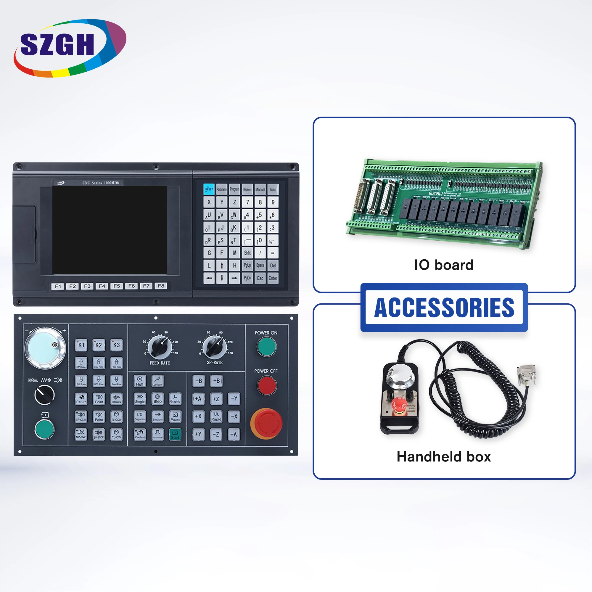 New Modbus Type 5 Axis CNC Milling  Controller for Big VMC Machine Centre Support PLC Ethernet Similar As GSK Motor Controller