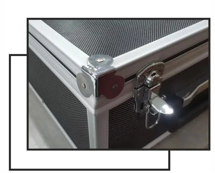 APC026 Ningbo Everest Aluminum Luggage Case Five Drawers for Documents OEM Shockproof Portable Case Dust Resistant Camping