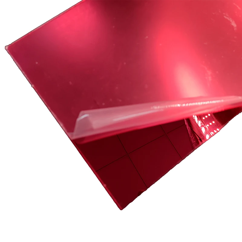 3mm 6mm Thick Custom PMMA Acrylic Mirror Panels Fluorescent Rose Gold Cutting & Engraving Ready 1220x2440mm Sheets
