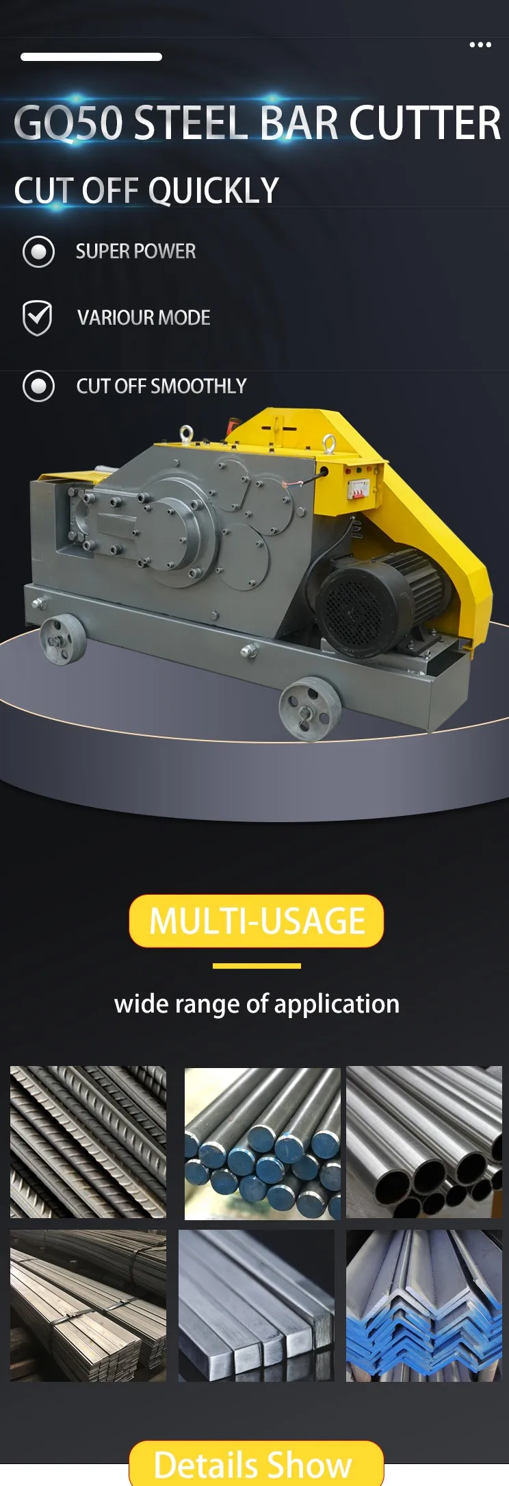 GQ50 Steel bar Cutting Machine