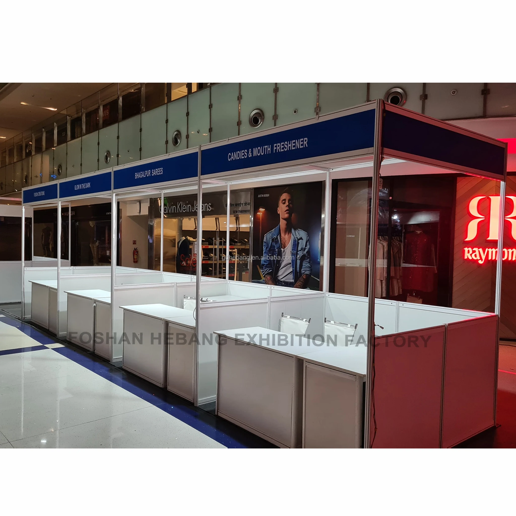 Practical HeBang Exhibition Booth Display Aluminum Profile Beam in Shell Scheme