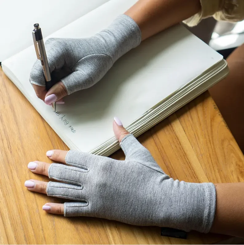 Joint Fingerless New Bamboo Arthritis Compression Gloves Hand Wrist Support Joint Pain Relief