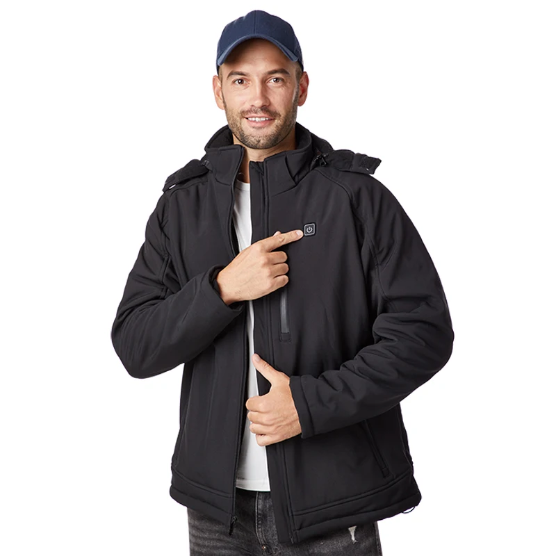 Custom Logo Self Heating Down Jacket Heated Coat for Men Women Vest With USB Heated Tactical Jacket