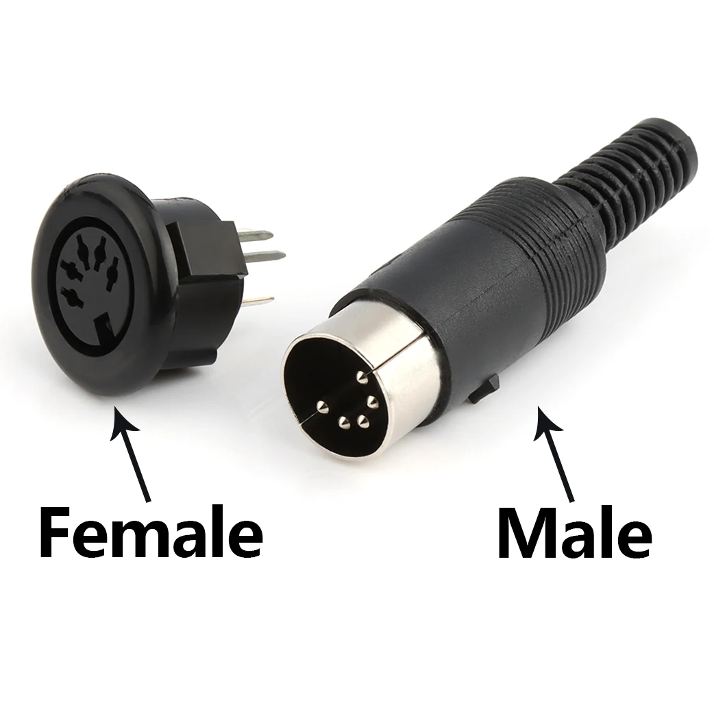 Din Male Connector 4pin Din Male 4 Pin Plug Cable Din Connector With ...